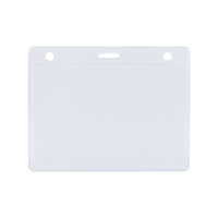 Карман для бейджа Lucid, горизонтальный, из фактурного ПВХ