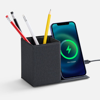 Складной органайзер с беспроводной зарядкой Midstream ver.2, серый